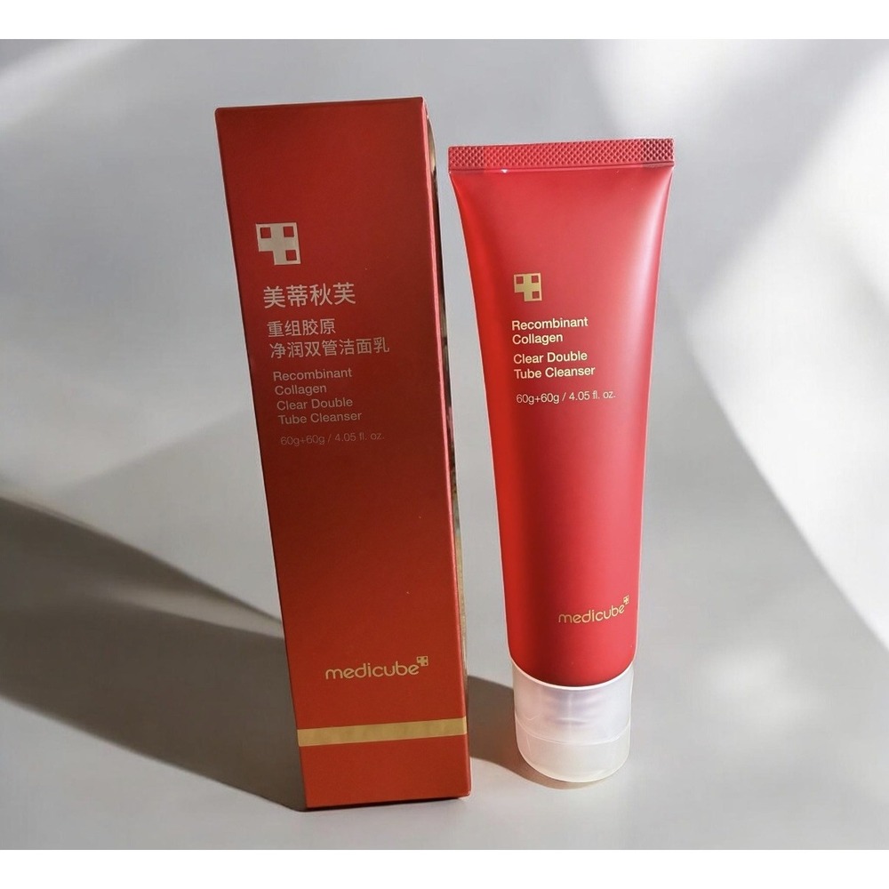Medicube Recombinate Collagen Clear Double Tube Cleanser 230ml. K-Beauty. NIB
